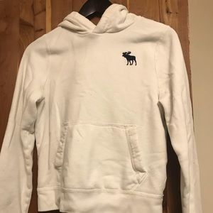 White hoodie from Abercrombie kids